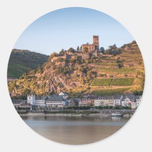 Kaub am Rhein Duitsland Ronde Sticker