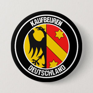 Kaufbeuren Round Emblem Ronde Button 7,6 Cm