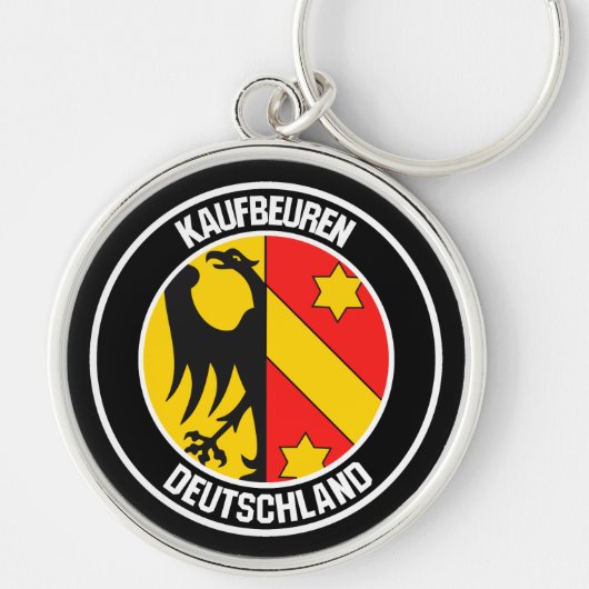 Kaufbeuren Round Emblem Sleutelhanger (Voorkant)