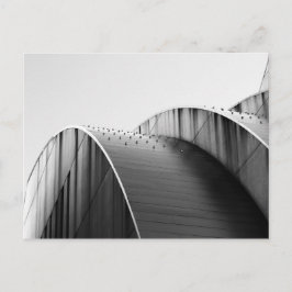 Kauffman Center Black and White Curves Kansas City Briefkaart