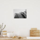 Kauffman Center Black and White Curves Kansas City Poster (Keuken)