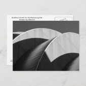 Kauffman Center Black en White Curves Briefkaart (Voorkant / Achterkant)