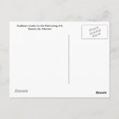 Kauffman Center Black en White Curves Briefkaart (Achterkant)