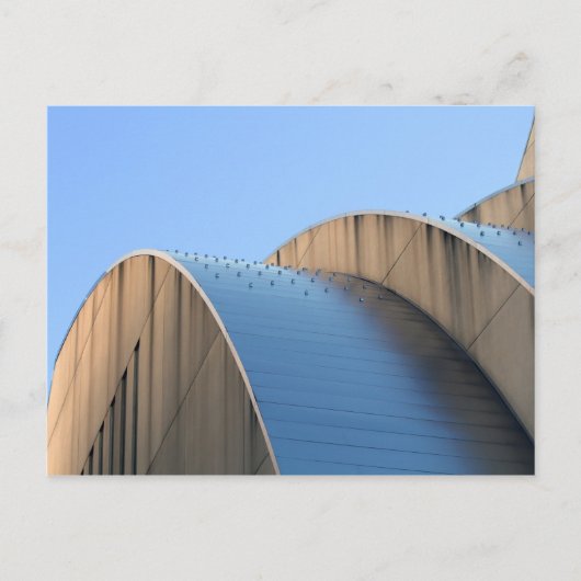 Kauffman Center Blue Curves, Kansas City Briefkaart (Voorkant)
