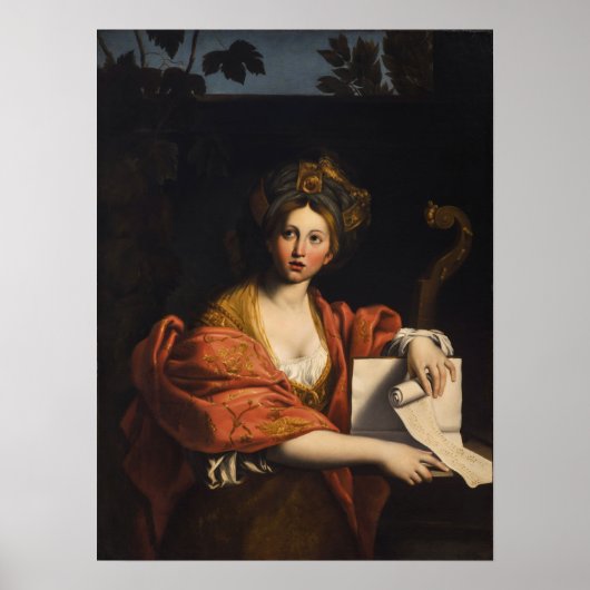 Kauffman - Cumaean Sibyl After Domenichino 1763 Poster (Voorkant)