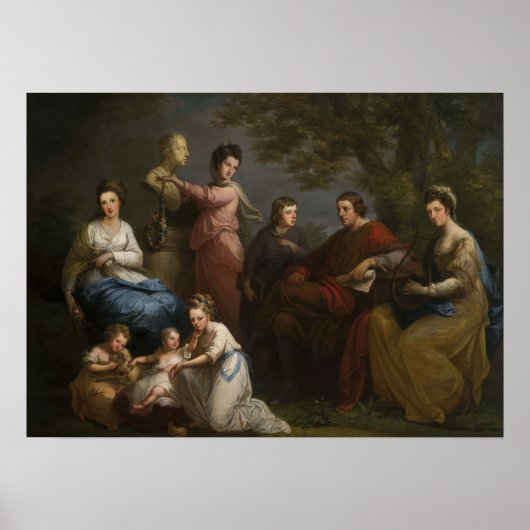 Kauffman - Earl of Gower - familie 1772 Poster (Voorkant)
