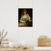 Kauffman - portret van een dame als vestal - maagd poster (Keuken)