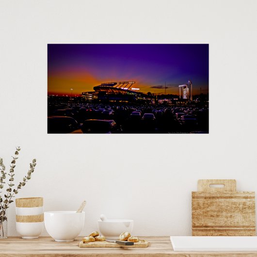 Kauffman Stadium Kansas City HUGE Canvas Art Print (Keuken)
