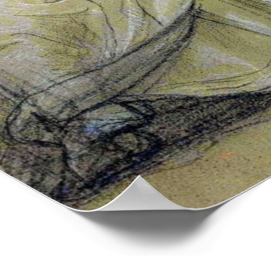 Kauffman - Studie van de vaste vrouw Poster (Hoek)