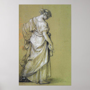 Kauffman - Studie van staande vrouw Poster