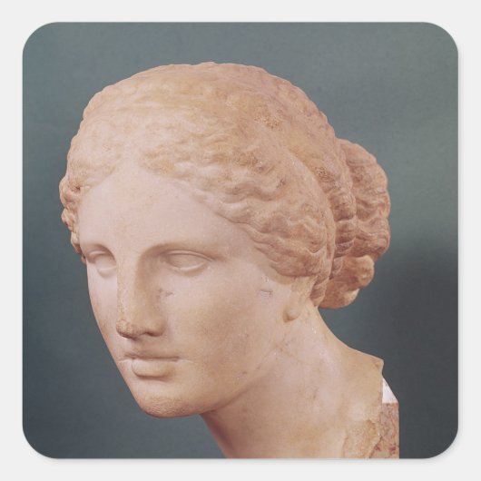 Kauffmann Head, hoofd van Aphrodite Vierkante Sticker (Voorkant)