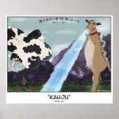 Kauju! (Koe-Ju) — Moothra vs Cowzilla Poster (Voorkant)