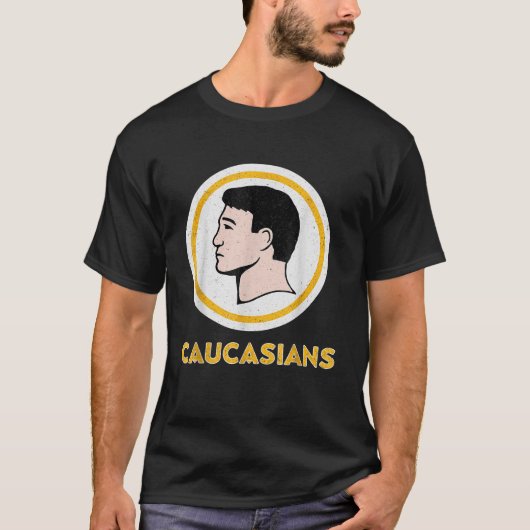 Kaukasiërs Funny  Kaukasische pride T-shirt (Voorkant)