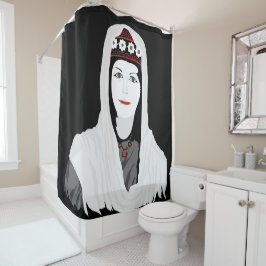 Kaukasisch Douchegordijn