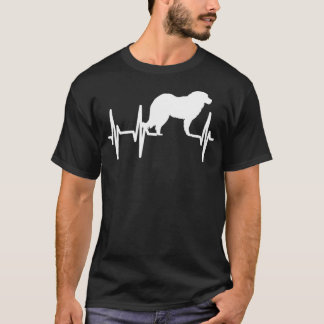 Kaukasisch Shepherd Heartbeat Dog mam Papa Pet T-shirt