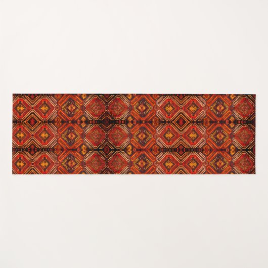 Kaukasisch tapdesign in warme kleuren, nr. 2 yogamat (Voorkant (horizontaal))