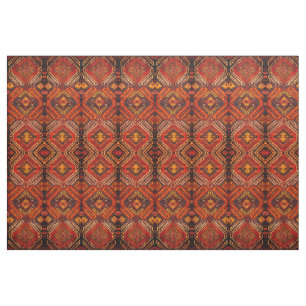 Kaukasisch tapdesign in warme kleuren stof