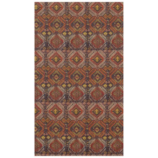 Kaukasisch tapdesign in warme kleuren tafelkleed (Voorkant)