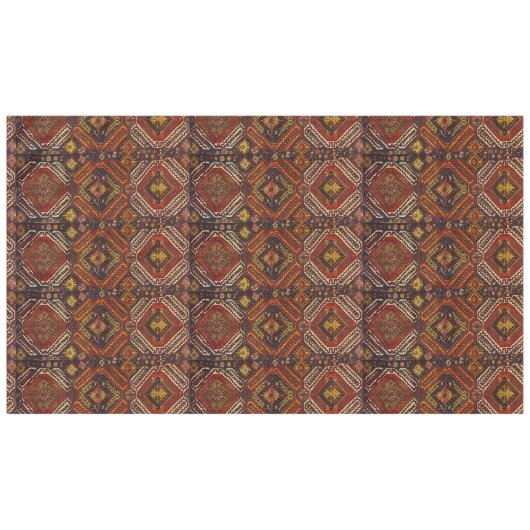 Kaukasisch tapdesign in warme kleuren tafelkleed (Voorkant (Horizontaal))