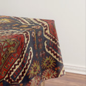 Kaukasisch tapdesign in warme kleuren tafelkleed (Voorbeeld)