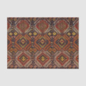 Kaukasisch tapdesign in warme kleuren tissuepapier (Voorkant)