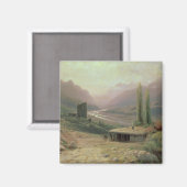 Kaukasische Canyon, 1893 Magneet (Voorkant / Achterkant)