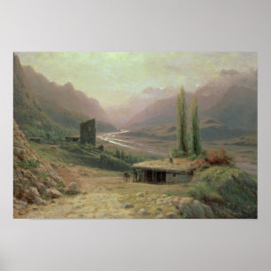 Kaukasische Canyon, 1893 Poster