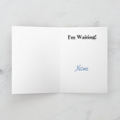 Kaukasische Cop & Mistletoe Flirty Christmas Kaart (Binnen)