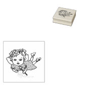 Kaukasische grillige fee rubberstempel (Gestempeld)