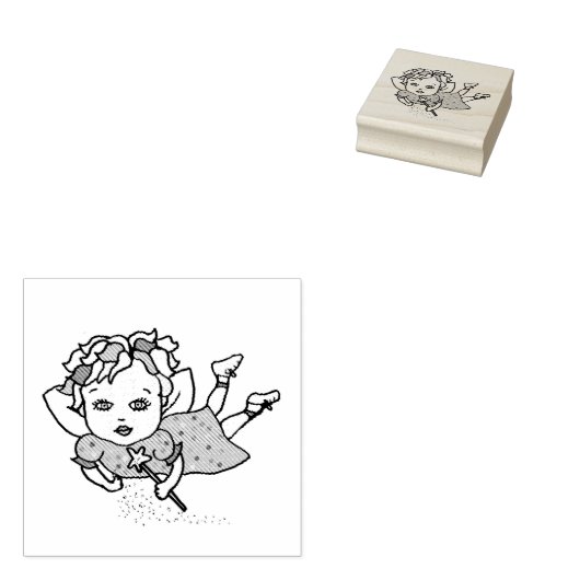 Kaukasische grillige fee rubberstempel (Gestempeld)