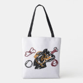 Kaukasische Herdershond kunst  Tote Bag (Achterkant)