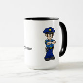 Kaukasische of witte Mok en vingerafdruk (Voorkant rechts)