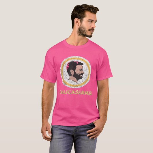 Kaukasische T-Shirt blanken Pride  Funny S (Voorkant volledig)