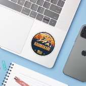 Kaumakani, Hawaï Sticker (Laptop met iPhone)