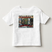 Kaunakakai, Hawaii - Grote letterscènes Kinder Shirts (Voorkant)