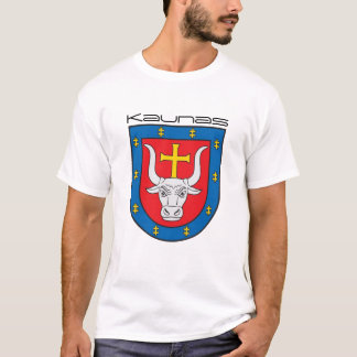 Kaunas old CoA vooraan - kleine Vytis achterin T-shirt