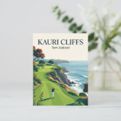 Kauri Cliffs Nieuw-Zeeland Briefkaart (Staand voorkant)
