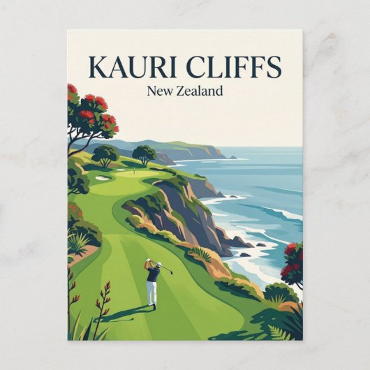 Kauri Cliffs Nieuw-Zeeland Briefkaart (Voorkant)