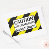 KAUTIE-LEVENDE COCKROACHES RECTANGULAR STICKER (Envelop)