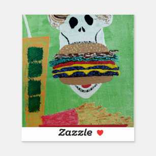 Kauwburger in het paradijs sticker