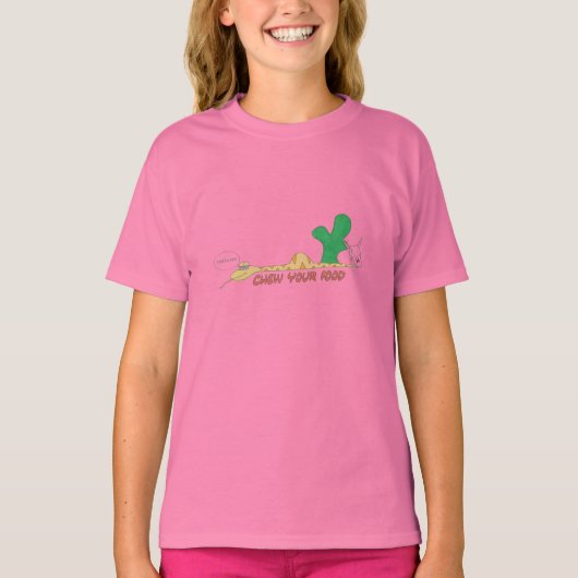 kauwen je voedsel t-shirt (Voorkant)