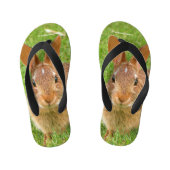 Kauwende Bunny Kauwde Groenen op de Golfvliegbaan Kinder Teenslippers (Voetbed)