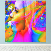 Kauwgom Canvas Afdruk (Insitu (Houten vloer))