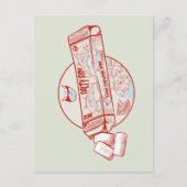 Kauwgom grappige tonijn vis smaak briefkaart (Voorkant)