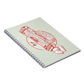 Kauwgom grappige tonijn vis smaak notitieboek (Rechterzijde)