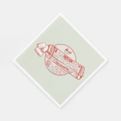 Kauwgom grappige tonijn vis smaak servet (Hoek)