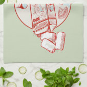 Kauwgom grappige tonijn vis smaak theedoek (Gevouwen)