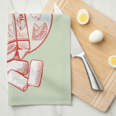 Kauwgom grappige tonijn vis smaak theedoek (Quarter Fold)