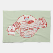 Kauwgom grappige tonijn vis smaak theedoek (Horizontaal)