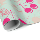 kauwgom kers cadeaupapier (Rol Hoek)